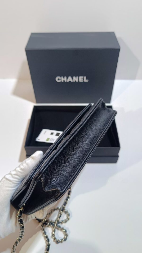 Chanel wallet model 0250 ball grain cowhide E - Image 4