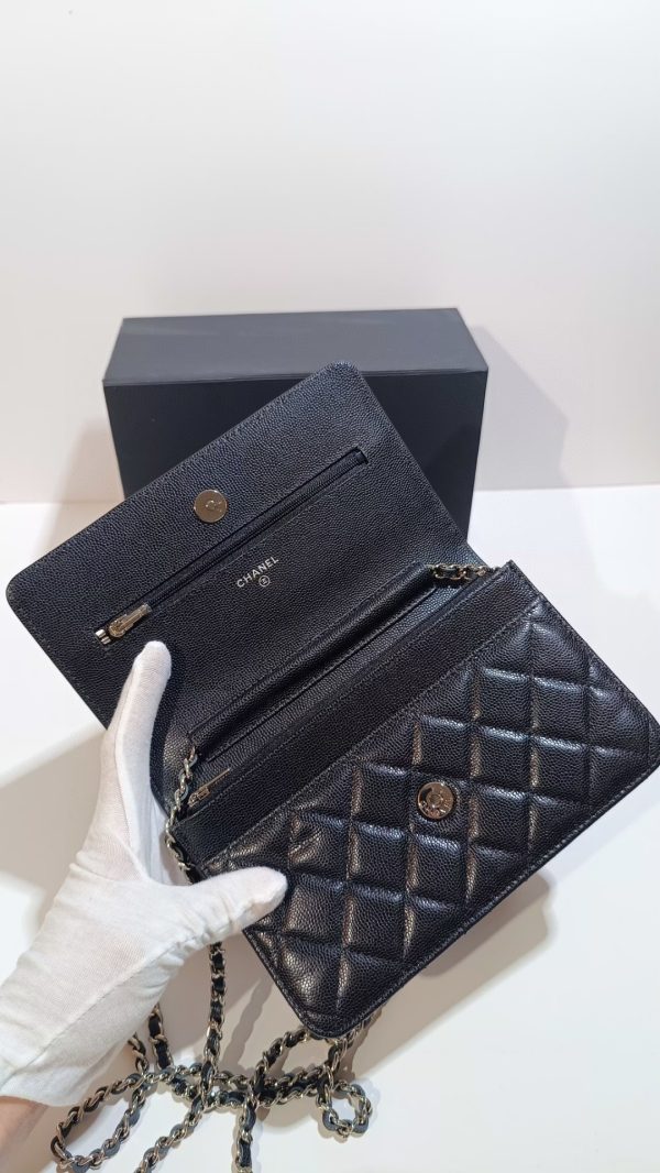 Chanel wallet model 0250 ball grain cowhide E - Image 6