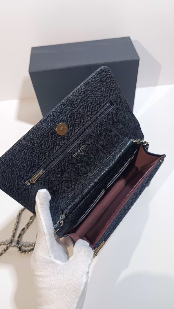 Chanel wallet model 0250 ball grain cowhide E - Image 9