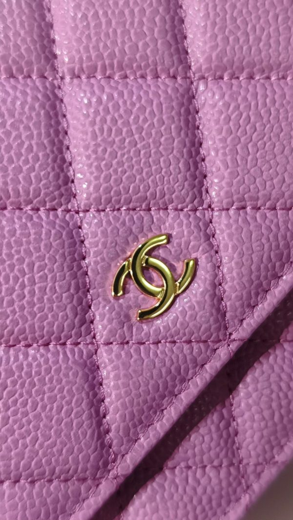 Chanel wallet model 0250 ball grain cowhide H - Image 3