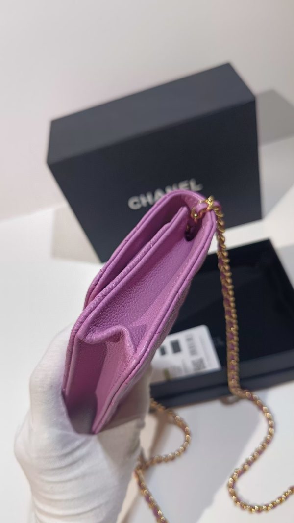Chanel wallet model 0250 ball grain cowhide H - Image 5