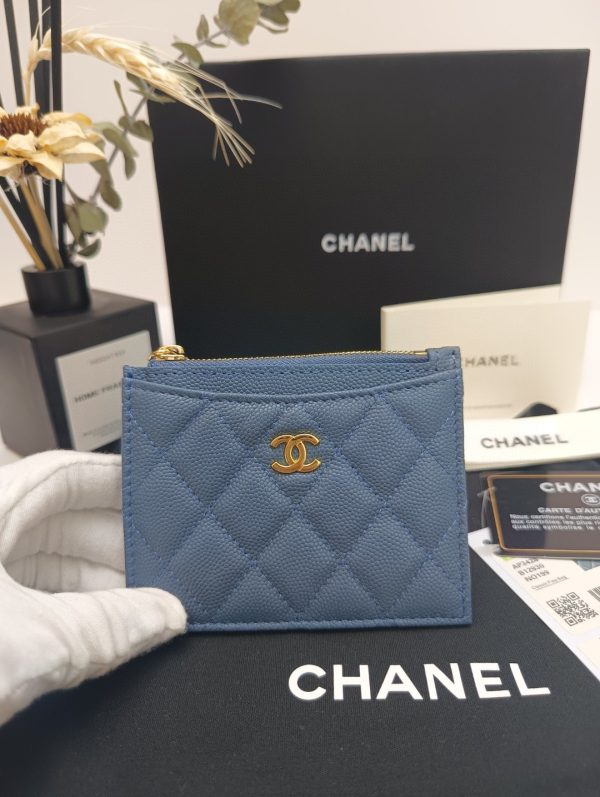 Chanel wallet model A84105 Single pull card bag F