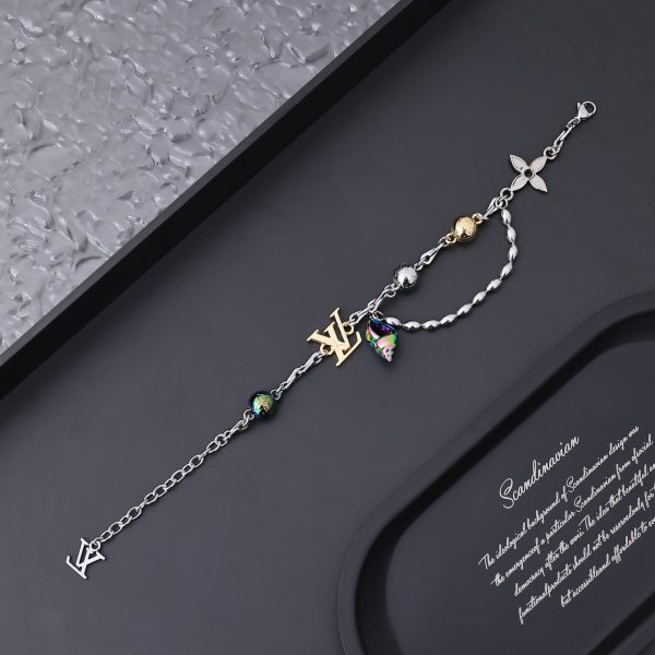 New LV/Louis Vuitton Shell Colorful Conch Multilayer Bracelet M1227A
