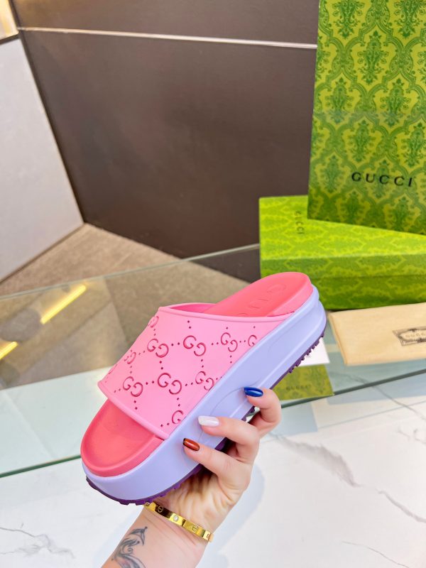 Gucci ice cream platform slippers A - Image 6