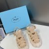 Prada Pradalafi raffia Roman sandals B