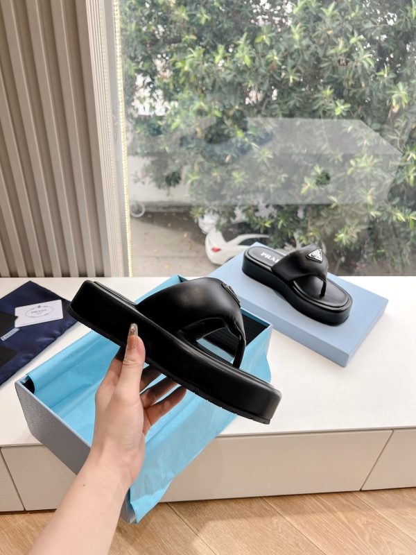 Prada Prada 2024 latest spring summer ultralight platform rubber sandals C - Image 5