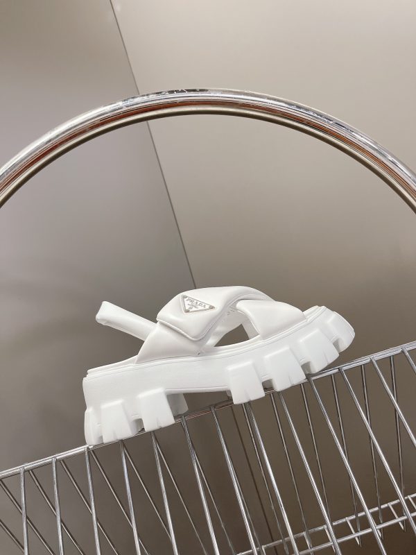 Prada new collection of bread shoes for the summer catwalk is a platform sandal A - Image 5