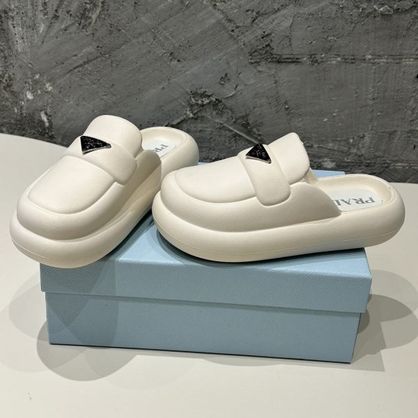 Prada 24SS Spring/Summer new platform toe slippers - Image 5