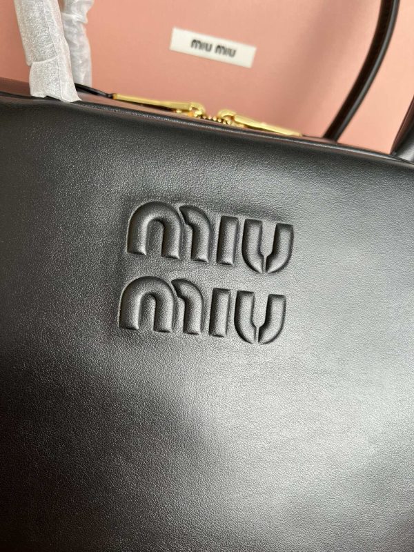 Miumiu New Upgrade Long Handle Briefcase Black 5BB117 - Image 4