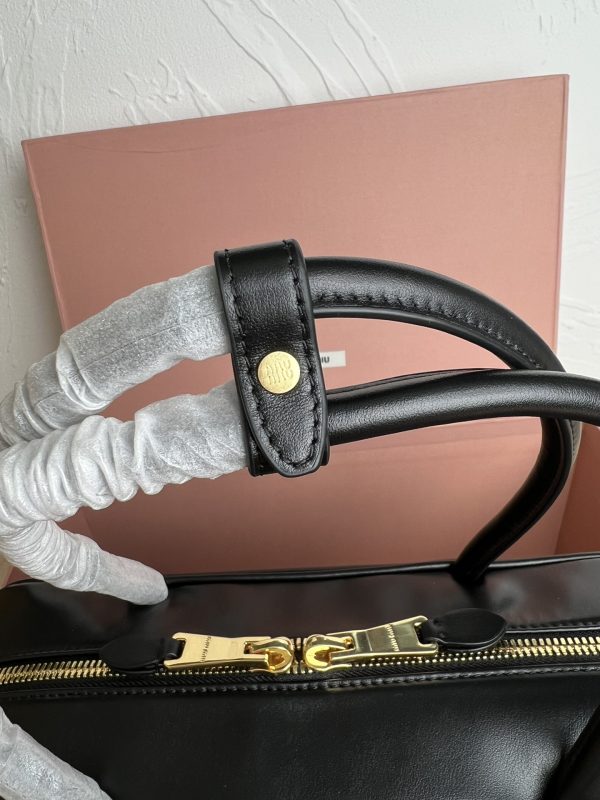 Miumiu New Upgrade Long Handle Briefcase Black 5BB117 - Image 5