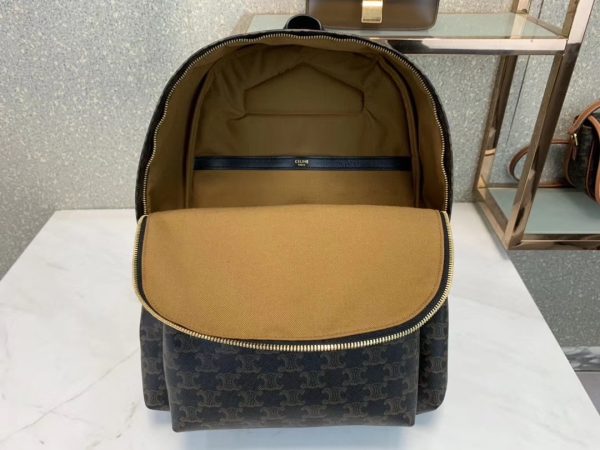 CELINE New TRIOMPHE Medium Backpack in Calfskin - Image 8