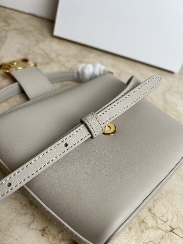 CELIN_E TRIOMPHE MINI BUCKET BAG IN LEATHER A - Image 5