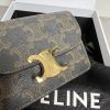 CELINE's latest TRIOMPHE cowhide flap card holder