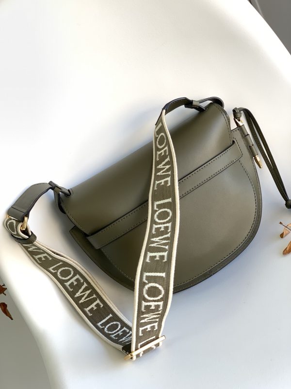 Loewe new Gate embroidered woven wide shoulder strap saddle bag B - Image 3