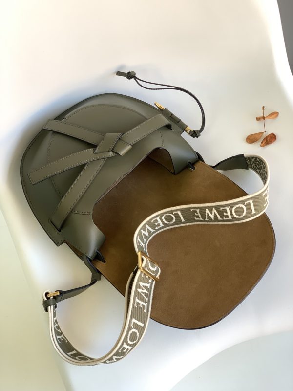 Loewe new Gate embroidered woven wide shoulder strap saddle bag B - Image 7