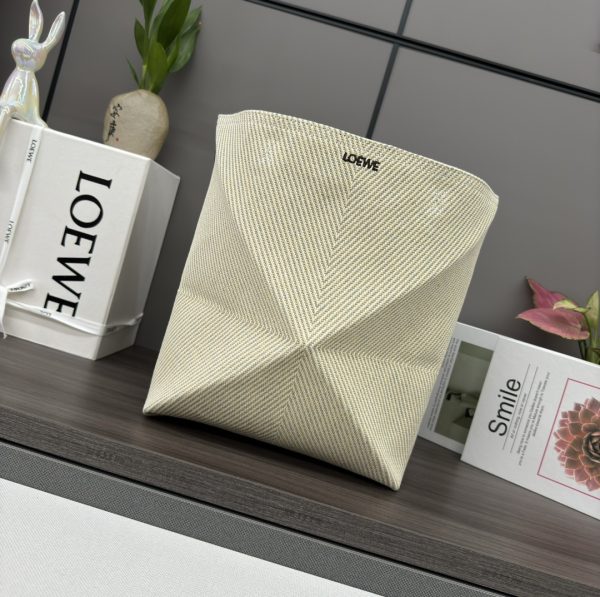 Loewe New Small Cotton Jacquard Puzzle Fold Handbag