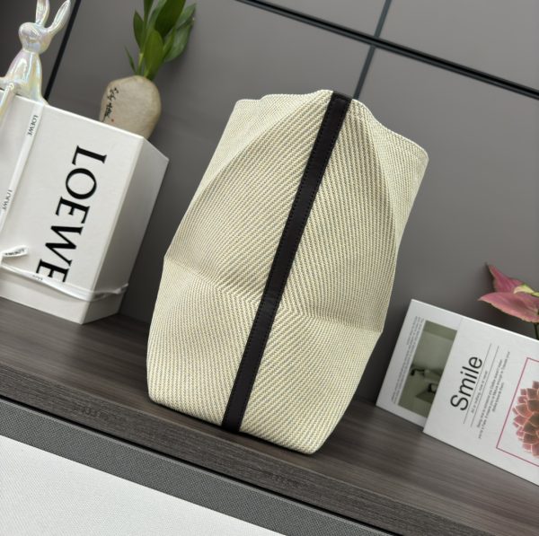 Loewe New Small Cotton Jacquard Puzzle Fold Handbag - Image 2