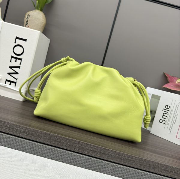 Loewe Soft Nappa Leather Flamenco Purse Bag A - Image 3