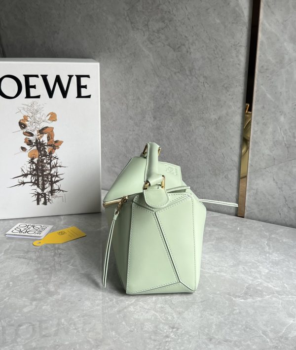 Loewe puzzle satin leather Anagram embroidered shoulder strap A - Image 5