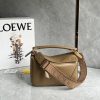 Loewe puzzle satin leather Anagram embroidered shoulder strap B