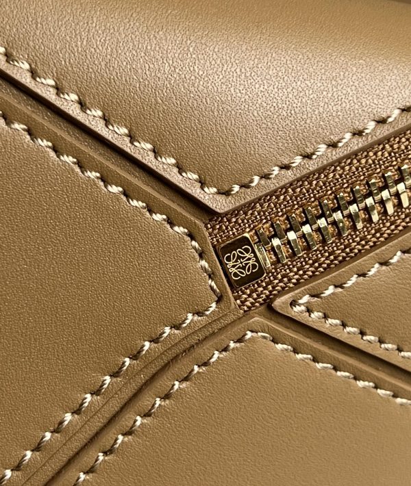 Loewe puzzle satin leather Anagram embroidered shoulder strap B - Image 5