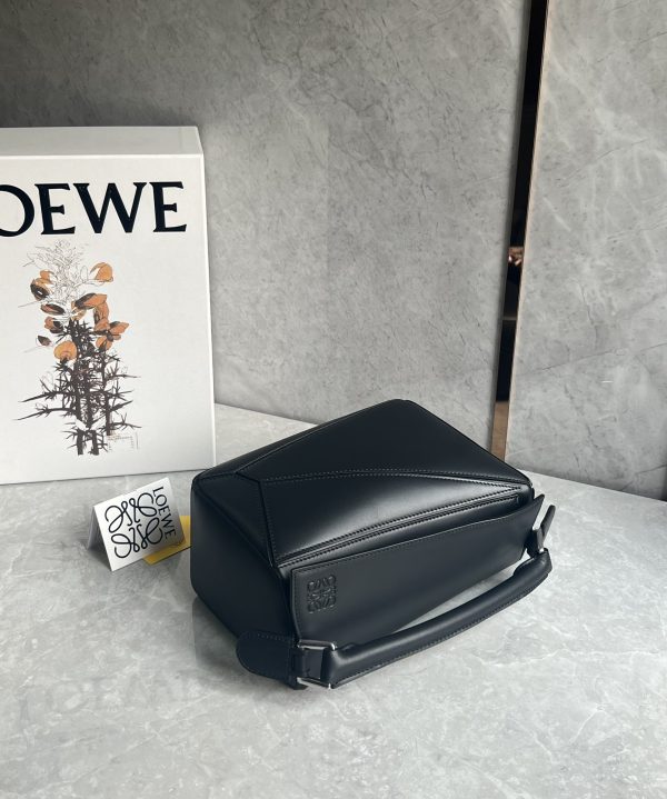 Loewe puzzle satin leather Anagram embroidered shoulder strap C - Image 9