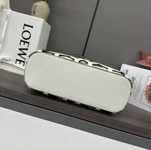 Loewe's new small hollow cowhide leather Anagram Tote handbag A - Image 4