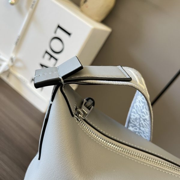 New small cubi bag in soft and smooth calfskin and jacquard - Image 6