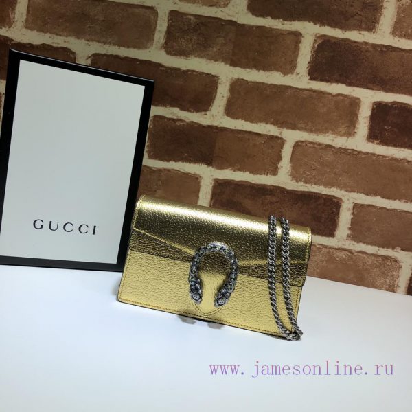 Gucci Chain bag quality, goods, actual item, model number 476432, gold size, width 16.5X, he cfj1do42
