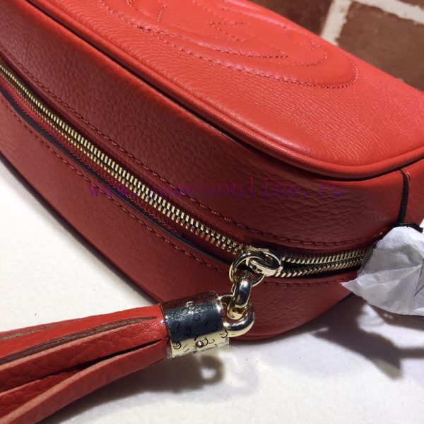Gucci ~Quality, goods, actual item, model number 308364, orange red size, width 21x height 1 8q60zl3v - Image 5