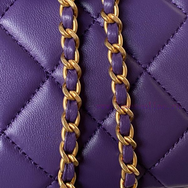 Chanel Bag Chanel 24C Early Spring Vacation Collection AS4611 Retro Metal Large Logo with a upp48kns - Image 5