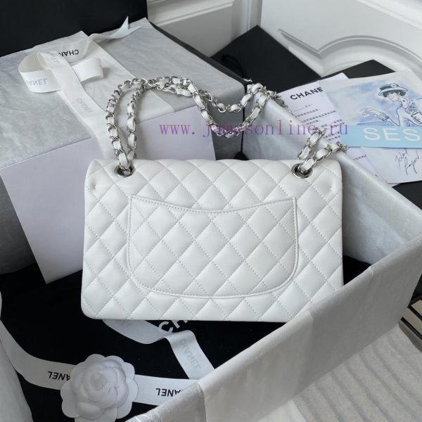 Chanel Bag White | French high-end customized product Chanel Classic Flap Bag A01112 interpr qlx8xlg2 - Image 3