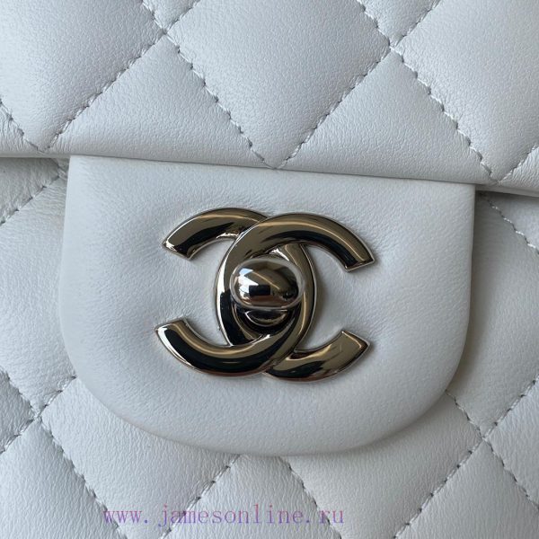 Chanel Bag White | French high-end customized product Chanel Classic Flap Bag A01112 interpr qlx8xlg2 - Image 4