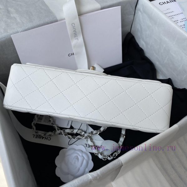 Chanel Bag White | French high-end customized product Chanel Classic Flap Bag A01112 interpr qlx8xlg2 - Image 6