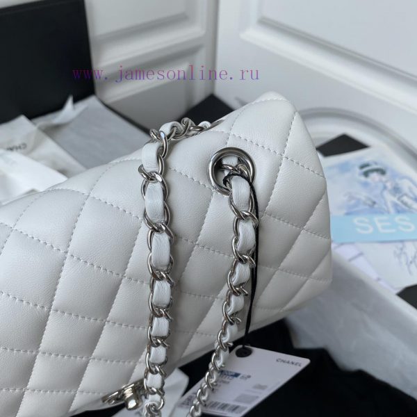 Chanel Bag White | French high-end customized product Chanel Classic Flap Bag A01112 interpr qlx8xlg2 - Image 7