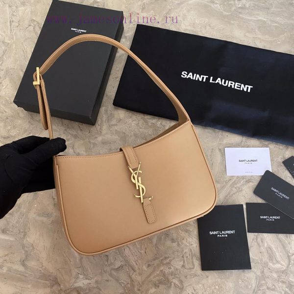 Caramel color2021 Spring/Summer YSL New Underarm Bag with Minimalist Appearance and Logo Sim imu6w1aa