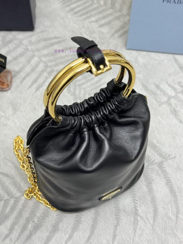 , (complete set of paired packaging, customized), new bucket bag 1BC227 sheepskinThis mini b0874akvm - Image 6