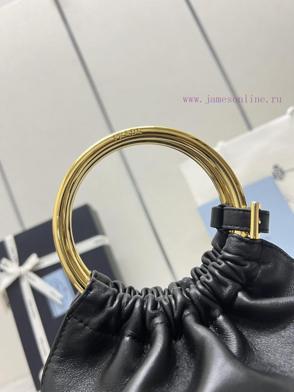 , (complete set of paired packaging, customized), new bucket bag 1BC227 sheepskinThis mini b0874akvm - Image 8