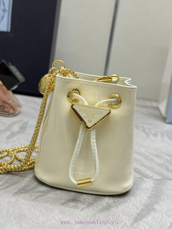 , (complete set of paired packaging, customized), new color patent leather small water bucken50qtc83 - Image 3