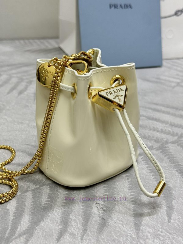, (complete set of paired packaging, customized), new color patent leather small water bucken50qtc83 - Image 4