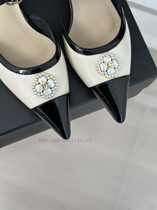 Chanel | Chanel 24C New Product ClassicDouble C Clover Pearl Sandals and Slippers SeriesThe 2h08aeh5 - Image 8
