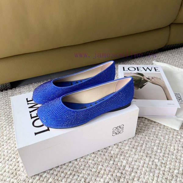 LOEWE 2024 Spring/Summer Fashion Style Yang Mi Same Style Hot Diamond Crystal Shoes High Heev5xdu104