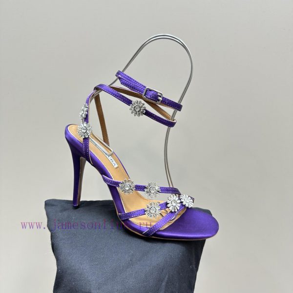 The mostAQUAZURA Big Pineapple Water Diamond Decorative High Heels2024 Summer Water Diamond 1qn1034z - Image 8