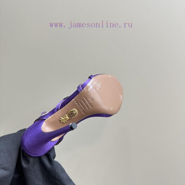 The mostAQUAZURA Big Pineapple Water Diamond Decorative High Heels2024 Summer Water Diamond 1qn1034z - Image 10