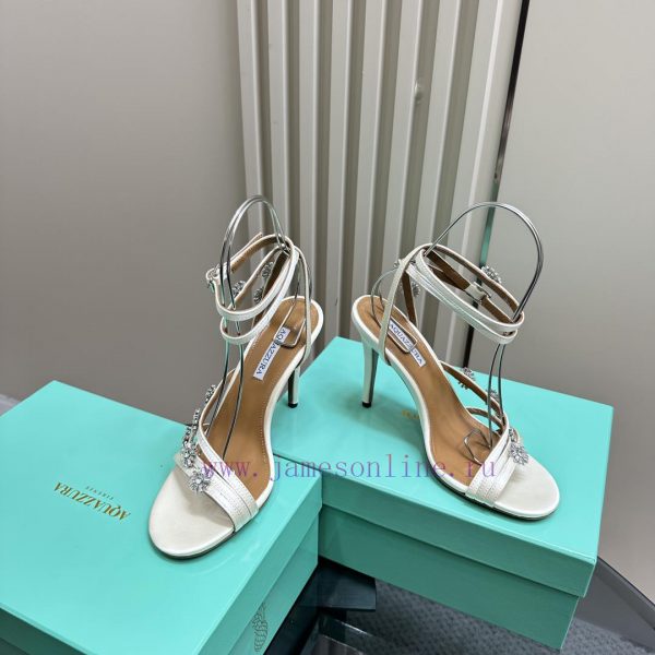 The mostAQUAZURA Big Pineapple Water Diamond Decorative High Heels2024 Summer Water Diamond kd7vfil6 - Image 4