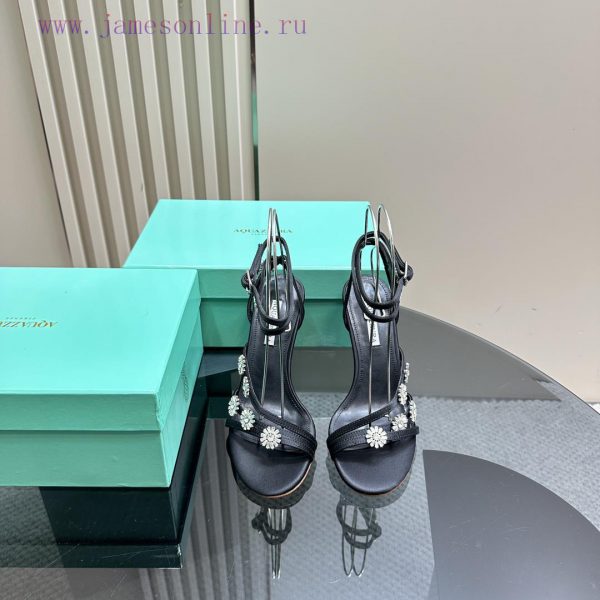 The mostAQUAZURA Big Pineapple Water Diamond Decorative High Heels2024 Summer Water Diamond 30m86na4 - Image 3