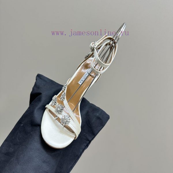 The mostAQUAZURA Big Pineapple Water Diamond Decorative High Heels2024 Summer Water Diamond kd7vfil6 - Image 9