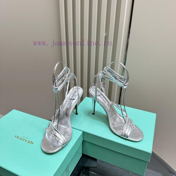 The mostAQUAZURA Big Pineapple Water Diamond Decorative High Heels2024 Summer Water Diamond vbgfmrat - Image 4