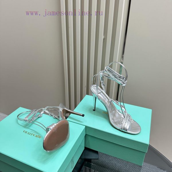 The mostAQUAZURA Big Pineapple Water Diamond Decorative High Heels2024 Summer Water Diamond vbgfmrat - Image 5