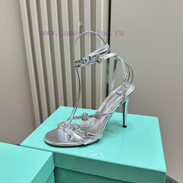 The mostAQUAZURA Big Pineapple Water Diamond Decorative High Heels2024 Summer Water Diamond vbgfmrat - Image 7
